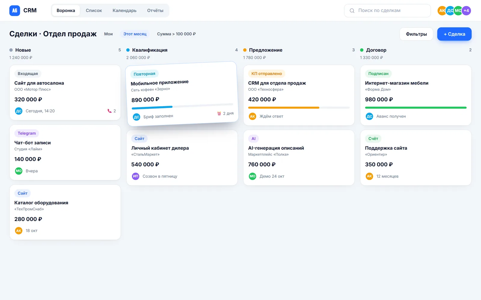 CRM для отдела продаж